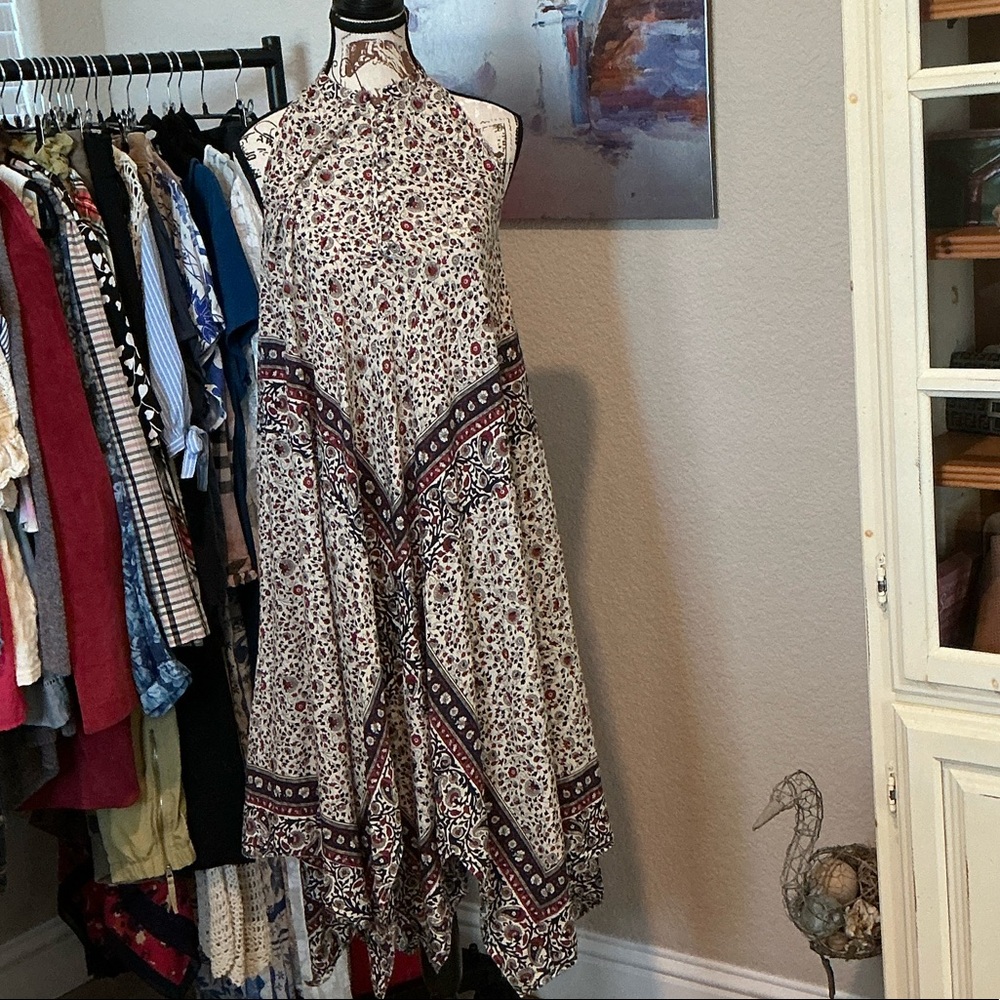 Rosetta Getty High Low Floral Dress
